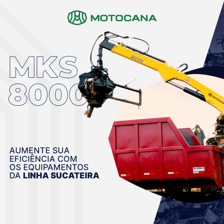 Carregadora de Sucata – MKS 8000 Especial em Caminhão